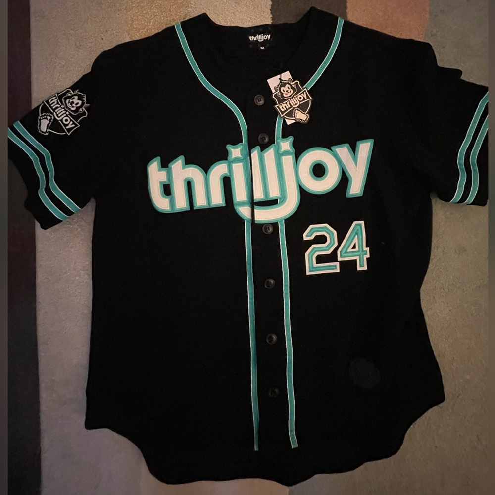 Thrilljoy Limited Edition 24 Black and Teal Jersey